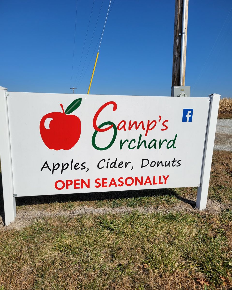 Camp's Orchard Sign